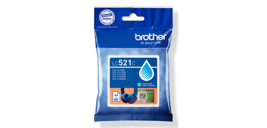 Brother LC521C Cartouche d'encre originale - Cyan