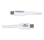 StarTech.com 3m USB-A naar USB-C Laadkabel, USB-A naar USB Type-C Oplaadkabel, Opladen & Synchroniseren, Fast Charge 3A, USB 2.0 Data Transfer Kabel, TPE Mantel, Wit