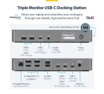 StarTech.com Triple-Monitor USB-C Docking Station, 140W Laptop Charging Dock for MacBook Pro and Windows, 4K 60Hz HDMI or DisplayPort, TAA