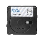 Brother BTAG-133 ruban d'étiquette Bleu sur transparent