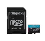 Kingston Technology Carte microSDXC Canvas Go Plus Gen4 200 Mo/s A2 U3 V30 512 Go + adaptateur