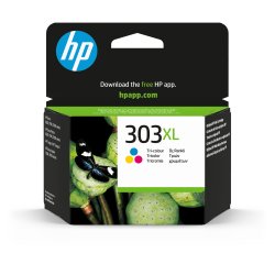HP Cartucho de tinta Original 303XL tricolor de alta capacidad