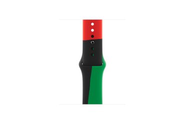 Apple MUQ53ZM/A Accesorios para dispositivos vestibles inteligentes Grupo de rock Negro, Verde, Rojo Fluoroelastómero