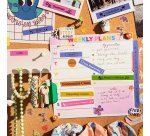 Brother BTAG-P35 – Ruban adhésif Brotherblanc sur rose, 12 mm de large, non laminé