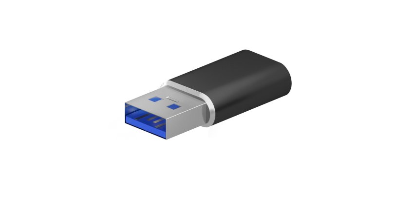 AISENS Mini Adaptador USB 3.2 Gen2 / USB 2.0 3A, Tipo USB-C/H-A/M, Negro