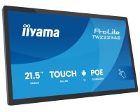iiyama TW2223AS-B3P Écran d'affichage dynamique Écran plat interactif 54,6 cm (21.5") Wifi 450 cd/m² Full HD Noir Écran tactile Intégré dans le processeur Android 24/7