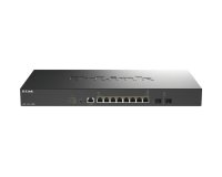D-Link DXS-1210-10MP/E commutateur réseau Géré L2+ 10G Ethernet (100/1000/10000) Connexion Ethernet, supportant l'alimentation via ce port (PoE) Noir