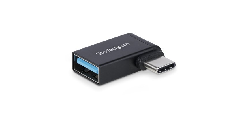 StarTech.com Adaptateur USB-C vers USB-A, Coudé à Droite, USB 5Gbps, 3A, Convertisseur USB-C Mâle vers USB-A Femelle, Boîtier Métallique Durable - Compatible Thunderbolt