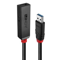 Lindy 43401 hub di interfaccia USB 3.2 Gen 1 (3.1 Gen 1) Type-C 5000 Mbit/s Nero