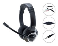 Conceptronic POLONA02BA cuffia e auricolare Cablato A Padiglione Gaming Nero