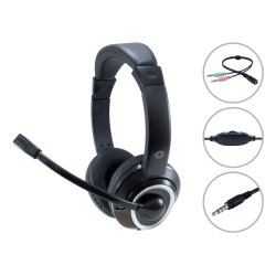 Conceptronic POLONA02BA headphones/headset Wired Head-band Gaming Black