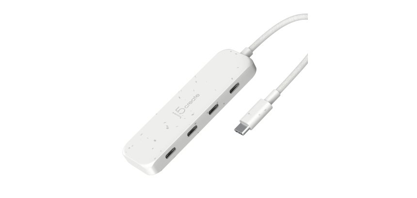 j5create Concentrador USB-C a 4 puertos de tipo C de 2ª generación ecológico