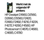 HP 300 originele zwarte/drie-kleuren inktcartridges, 2-pack
