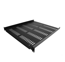 StarTech.com Étagère Rack 19 pouces 1U - Plateau Rackable Universel Ventilé - Étagère Baie de Brassage - Étagère Cantilever Rack 19" - Capacité 25kg - Rangement Rack Informatique - Profondeur 50cm (20"), Noir