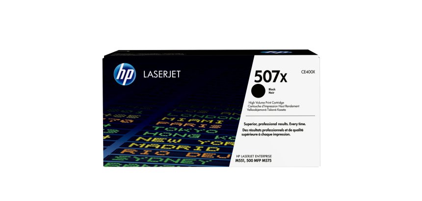 HP 507X / CE400X Tóner original negro de alta capacidad (11000 páginas)