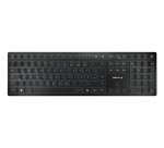 CHERRY KW 9100 SLIM clavier Universel RF sans fil + Bluetooth QWERTY Portuguais Noir, Gris