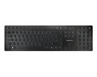 CHERRY KW 9100 SLIM clavier Universel RF sans fil + Bluetooth QWERTY Portuguais Noir, Gris