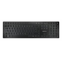 CHERRY KW 9100 SLIM clavier Universel RF sans fil + Bluetooth QWERTY Portuguais Noir, Gris