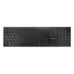 CHERRY KW 9100 SLIM clavier Universel RF sans fil + Bluetooth QWERTY Portuguais Noir, Gris