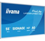 iiyama LH5581UHSG-1AG Écran d'affichage dynamique Écran plat de signalisation numérique 138,7 cm (54.6") Wifi 500 cd/m² 4K Ultra HD Blanc Intégré dans le processeur Android 24/7