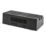 StarTech.com Station d'Accueil pour 4 Disques Durs USB vers SATA, USB 10 Gbit/s, Station d'Accueil Externe pour SSD/HDD 2,5/3,5 pouces, SATA III, Remplacement à Chaud, Chargement par le Haut