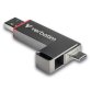 Verbatim Dual QuickStick unidad flash USB 128 GB USB Type-A / USB Type-C 3.2 Gen 1 (3.1 Gen 1) Gris