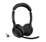 Jabra Evolve2 55 Auriculares Inalámbrico Diadema Oficina/Centro de llamadas USB Tipo C Bluetooth Base de carga