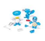 MEGA Pokémon Water-Type Trainer Team Building Toy Kits with 2 Action Figures (79 Pieces) for Kids