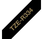 Brother TZE-R334 ruban d'étiquette Or sur noir