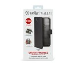 Celly Wally One XXXL mobile phone case 15.2 cm (6") Flip case Black