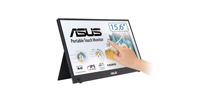 ASUS ZenScreen MB16AHT Monitor PC 39,6 cm (15.6") 1920 x 1080 Pixel Full HD Touch screen Nero