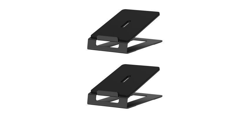 AISENS Soporte Universal De Sobremesa Para Altavoces, Negro