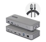 StarTech.com Station d'Accueil USB-C à Deux Écrans, HDMI, 4K 60Hz, Recharge d'Ordinateur Portable 100 W, 1 GbE, Sans Pilote, Station d'Accueil Multi-Écrans pour Windows