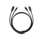 StarTech.com Câble KVM DisplayPort de 3m et USB 5Gbps, 4K 60Hz, Câble Combo à Compatibilité Universelle DP 1.2 et USB pour Commutateurs/Switchs KVM