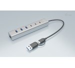 i-tec USB-C/USB-A Charging Metal HUB 7 port (3x USB-C, 4x USB-A)