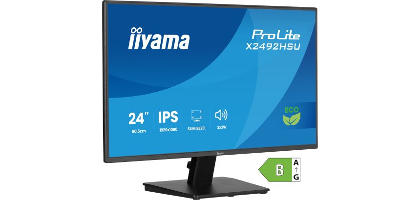 iiyama ProLite X2492HSU-B1 écran plat de PC 60,5 cm (23.8") 1920 x 1080 pixels Full HD LED Noir