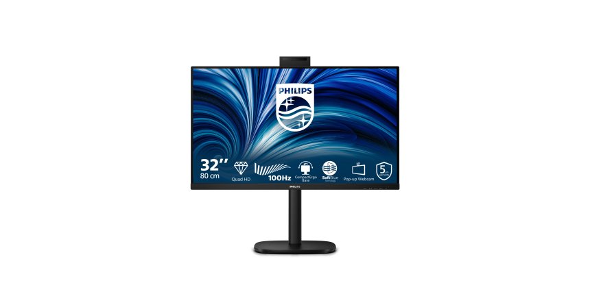Philips 3000 series 32B2U3601H/00 écran plat de PC 80 cm (31.5") 2560 x 1440 pixels Quad HD LCD Noir
