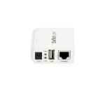StarTech.com Serveur d'impression USB 2.0 sans fil N avec port Ethernet 10/100 Mb/s - 802.11 b/g/n