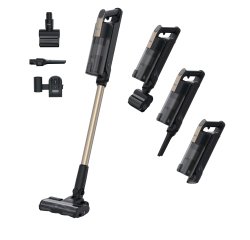 Hoover HF310P 011 Aspirapolvere a bastone 2 in 1 Batteria Secco HEPA Senza sacchetto 0,7 L 400 W Nero, Metallico 2,5 Ah