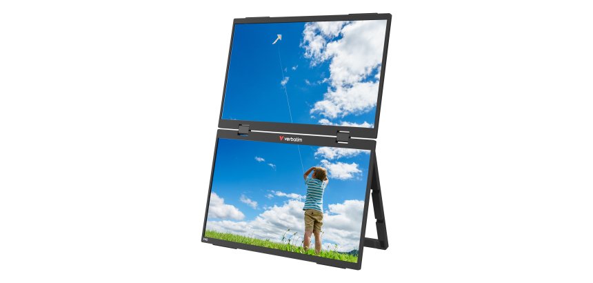 Verbatim Portable 15.6" FHD Dual Monitor Essentials