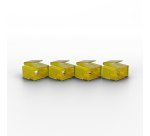 Lindy 40483 bloqueador de puerto RJ-45 Amarillo Acrilonitrilo butadieno estireno (ABS)