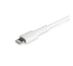 StarTech.com Cavo durevole da USB-C a Lightning da 1m bianco - Cavo di alimentazione/sincronizzazione in Fibra aramidica robusta per impieghi intensivi da USB tipo C a Lightening - Certificato Apple MFi per iPad/iPhone 12