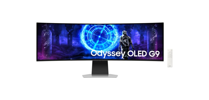 Samsung G95SD écran plat de PC 124,5 cm (49") 5120 x 1440 pixels Dual QHD OLED Argent