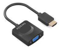 AISENS Conversor HDMI a SVGA, HDMI A/M-SVGA/H, Negro, 15?m