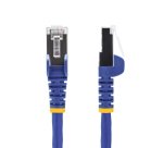 StarTech.com Câble Ethernet CAT8 Bleu de 1m, RJ45 Snagless, 25G/40G, 2000MHz, 100W PoE++, S/FTP, Fil de Cuivre Pur 26AWG, LSZH, Cordon de Raccordement Réseau Blindé avec Serre-Câble, Testé par Fluke Channel