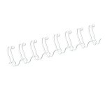 Reliure métallique fellowes relieur pas 3:1 34 boucles a4 1/2 in diamètre 12.7mm coloris blanc boîte 100 unités