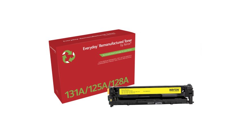 Toner remanufacturé Jaune Everyday™ de Xerox compatible avec HP 131A (CF212A), Capacité standard