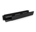 StarTech.com Goulotte Horizontale de Gestion des Câbles pour Rack de Serveur 2U avec Couvercle - Panneau de Chemin de Câbles pour Rack de Réseau 19" - Goulotte à Fentes pour Câbles