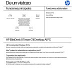 HP EliteDesk 8 Tower G1i AI PC Intel Core Ultra 7 265 16 GB DDR5-SDRAM 512 GB SSD Windows 11 Pro Torre Negro