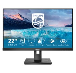 Philips S Line 222S1AE/00 computer monitor 54.6 cm (21.5") 1920 x 1080 pixels Full HD LCD Black